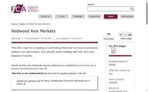 Redwood-Axis-Markets-FCA warnings