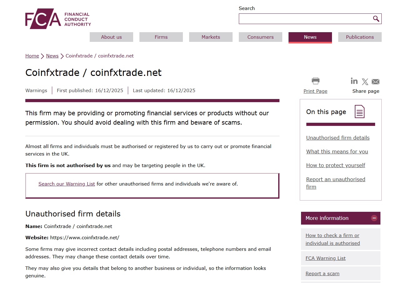 Coinfxtrade-coinfxtrade-net-FCA-Warning