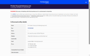 Investor-warning-Primeber-Group